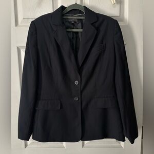 ANNE KLEIN Notch collar two button Classic Navy blue Women's Blazer Size 10 NWOT